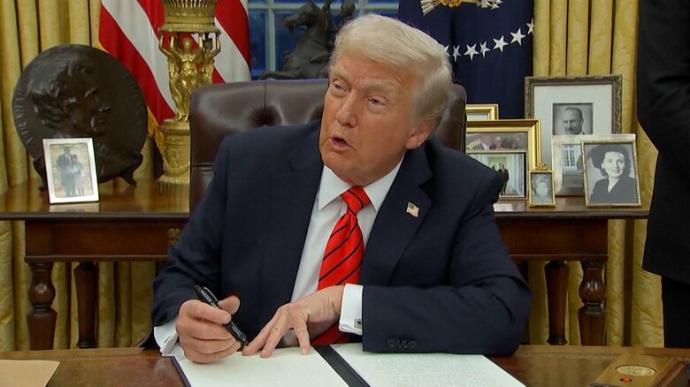 関税で税収増加と雇用創出を図る戦略のトランプ政権