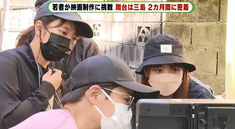 役割を交代しながら本番の撮影