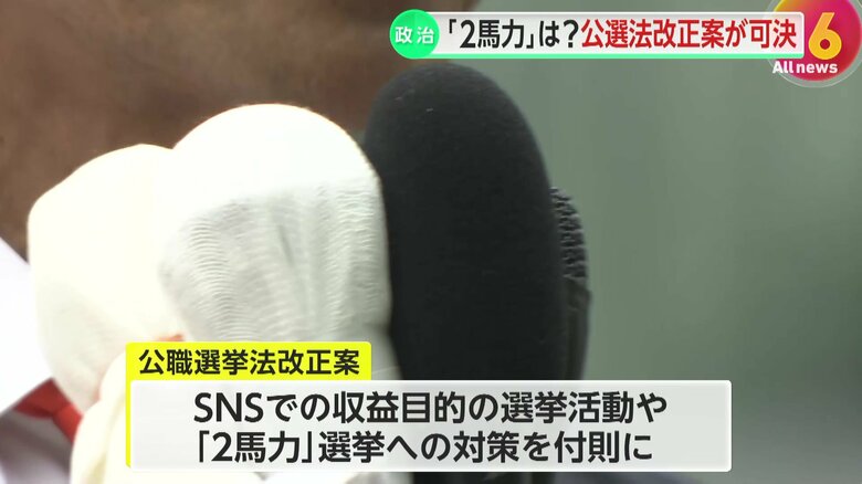 SNSを利用した収益目的の選挙活動、他の候補の当選を目的とした立候補を規制