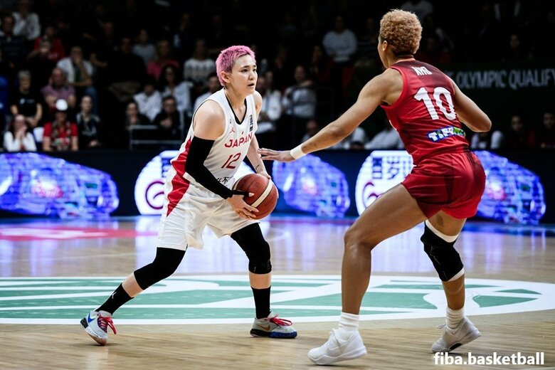 ハンガリー戦での吉田亜沙美選手（現地9日、ハンガリー・ショプロン）