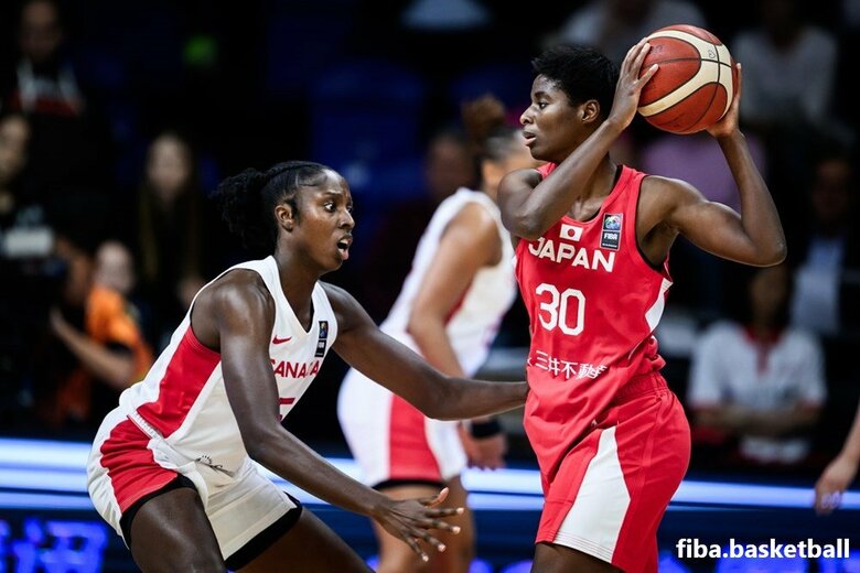 最終・カナダ戦での馬瓜エブリン（11日、ハンガリー・ショプロン）