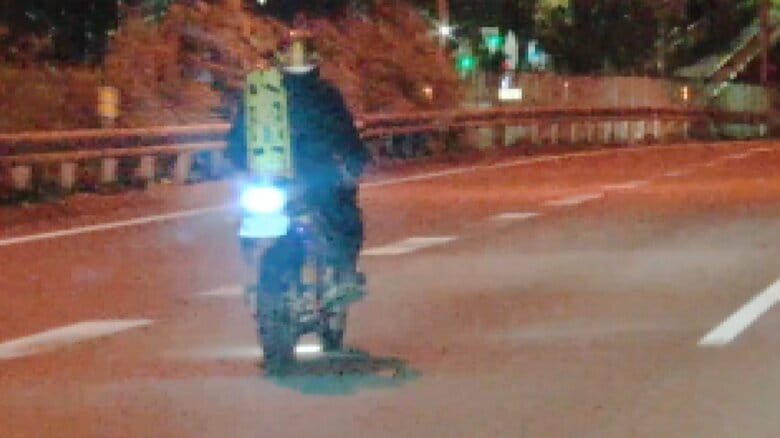 「ハロウィーン暴走」には100台･150人程度が参加したという(提供:神奈川県警）