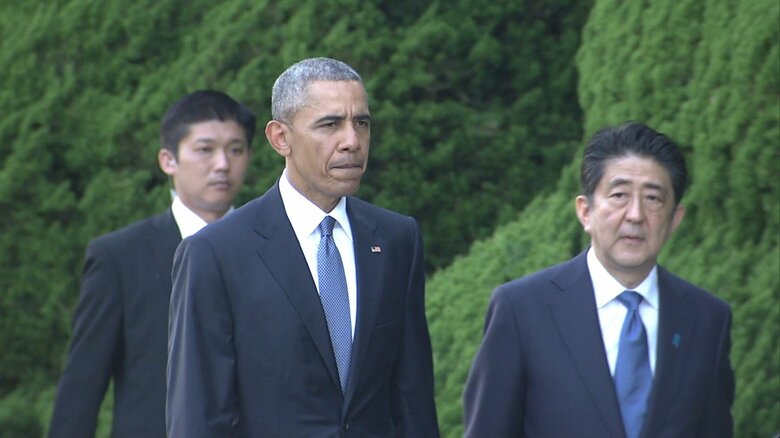 現職の米大統領として初めて広島を訪問したオバマ氏（2016年5月）