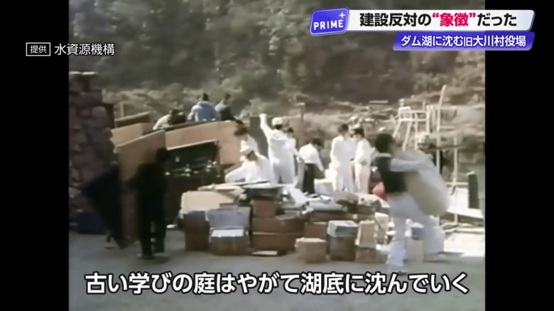 船戸小中学校の移転作業の様子
