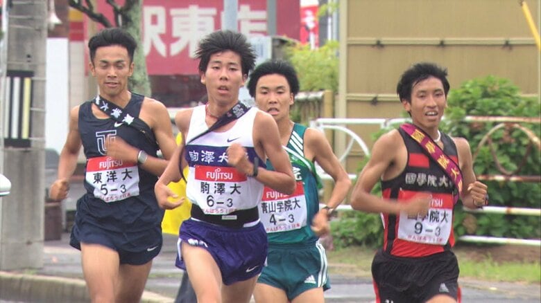 駒澤のエース田澤廉（左から2人目/2019年出雲駅伝）