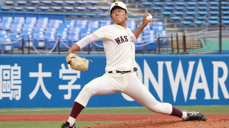 ロッテ 最速155キロ左腕の早大・早川隆久をドラフト1位指名へ