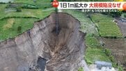 「もう何も植えられない」大規模陥没で畑に巨大な穴…1日1ｍ拡大か　地震と洪水が引き金となり農地を破壊　インドネシア