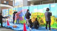 大崎市にペイント画完成 高校生と住民が協力〈宮城〉