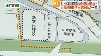 長崎市役所跡地の一部がNHK長崎放送局の移転候補地に　今後、正式な協議へ　市側は財政負担の軽減や駅前のにぎわい創出に期待