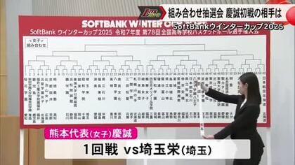 バスケットボールの全国高校選手権『ウインターカップ』組み合わせ抽選会【熊本】