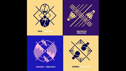 パリ五輪・パラのピクトグラム発表　カラフルな「大会ルック」も