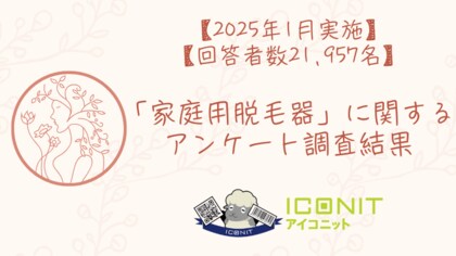 【2025年1月実施】【回答者数21,957名】「家庭用脱毛器」に関するアンケート調査結果