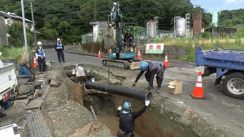 熊本・八代市の断水すべて解消　8月末までに上下水道復旧目指す