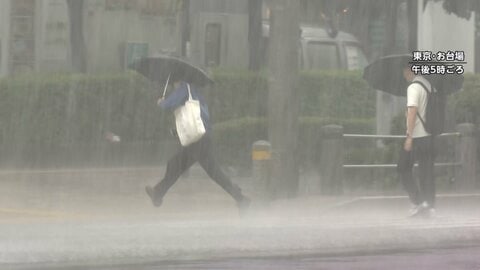 関東各地でゲリラ雷雨　帰宅時間帯を直撃　過去最長に並ぶ4日連続「酷暑日」
