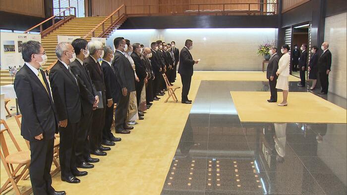 農林水産祭天皇杯受賞者とご面会(皇居・宮殿)