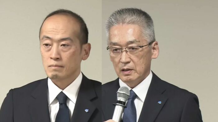 左:小林製薬・小林前社長 右:山根新社長