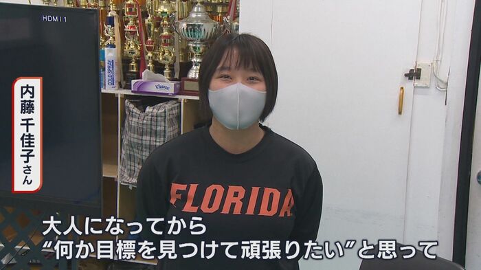 バク転教室に通う内藤千佳子さん