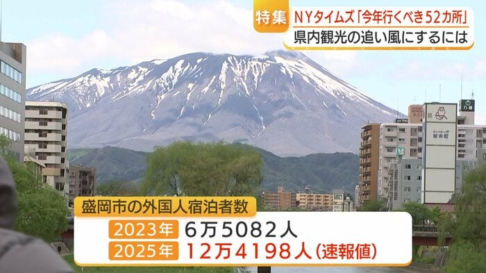 モドさんの推薦によって観光客が激増した岩手県盛岡市