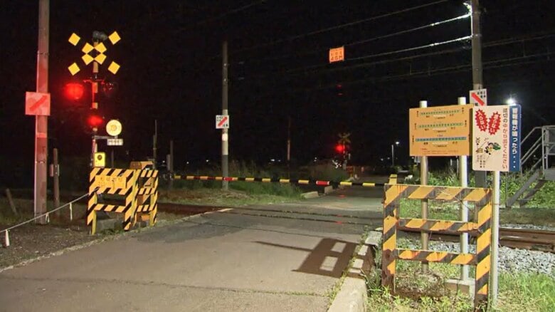 「踏切に入ってきた」終電間際の列車が女性はねる　東北本線など午前２時まで運転見合わせ〈宮城・岩沼市〉｜FNNプライムオンライン