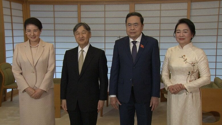 天皇皇后両陛下ベトナム議長夫妻と面会　能登地震への支援に感謝｜FNNプライムオンライン