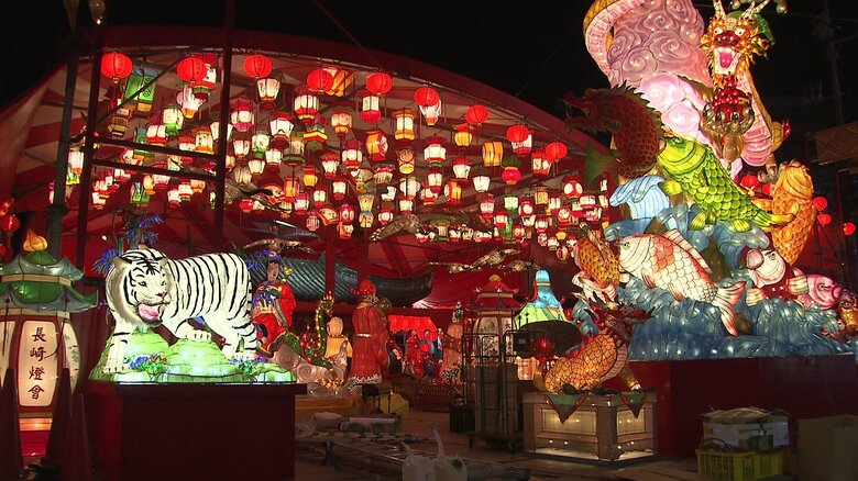 1万5000個のランタンで中国色に染まる長崎！　ランタンフェスティバルが9日から開幕｜FNNプライムオンライン