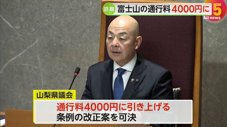 【驚き】富士山「吉田ルート」通行料“4000円”に倍増…ゲート閉鎖も2時間前倒し「混雑・弾丸登山」対策で正式可決　2025年登山シーズンから適用｜FNNプライムオンライン