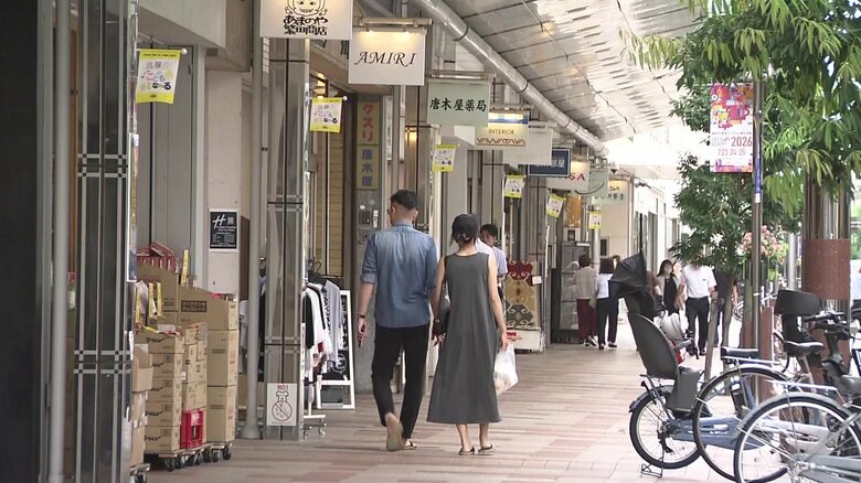 静岡市の中心市街地・呉服町通り