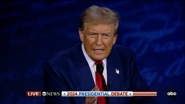 討論会でのトランプ氏