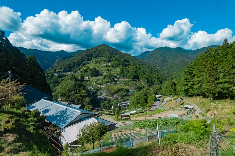 徳島県三好市　落合集落（2024年8月撮影）