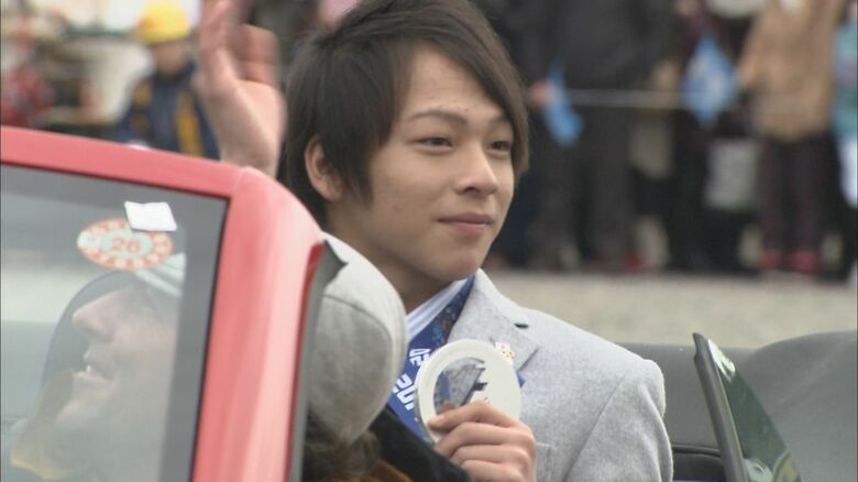 2014年　ソチ大会銀メダルの祝賀パレード