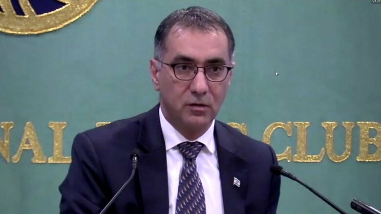 イスラエルのギラッド・コーヘン駐日大使（12日 日本記者クラブ）