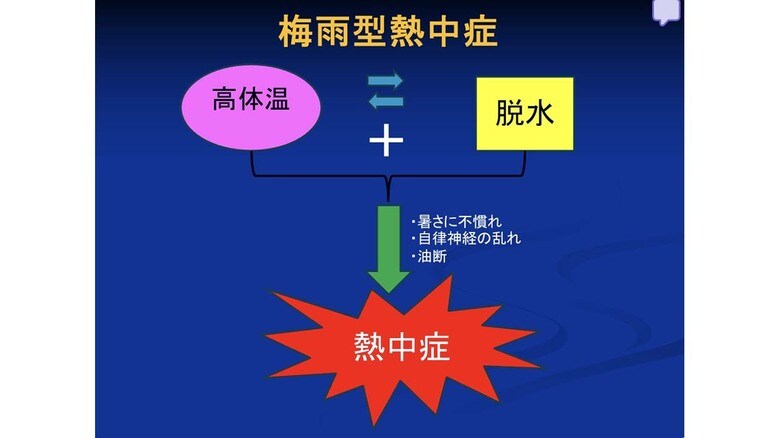 自律神経の乱れでさらに熱中症の危険高まる　※藤永医師作成