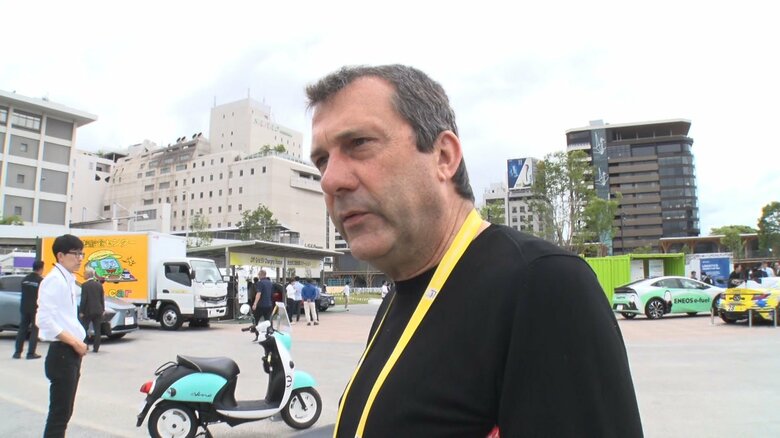 ベルギーから来た人は「新しい技術に触れるのは非常におもしろい」と話した