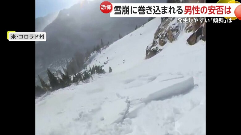 男性は、雪に埋もれることはなかったが、肩を脱臼するけがをしたという