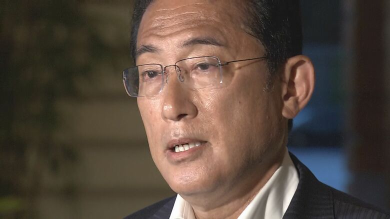 会見での岸田首相