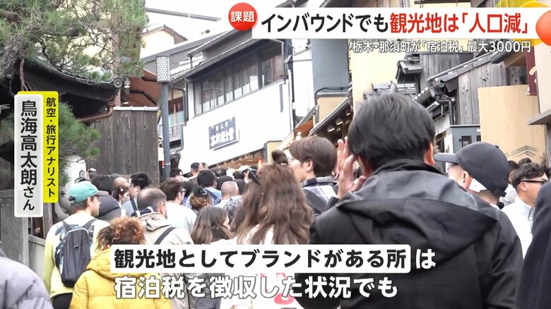 宿泊税の導入についてコメントする航空・旅行アナリストの鳥海高太朗さん