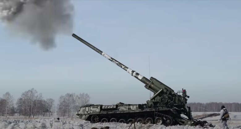 資料:203mm 2S7Mマルカ自走砲(ロシア国防省公式YouTubeより)