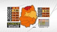 インフル患者数 5週連続減少　1医療機関14.67人　岩手県