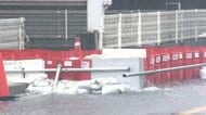 【中継】台風25号最接近へ　マンホールから水溢れ滝のような激しい音も　下水道管の排水追いつかず　一部住民対象に簡易トイレ配布　千葉・松戸
