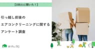 【おうちにプロ】引っ越し前後のエアコンクリーニングに関するアンケート調査