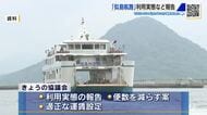 似島と広島港を結ぶ「似島航路」最後の事業者も赤字　減便や適正運賃設定について検討　似島航路改善協議会