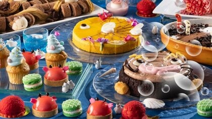 日本最古の水族館「魚津水族館」の“推し生き物”がスイーツに　夏限定のブッフェに登場　マツカサウオはマンゴームースに