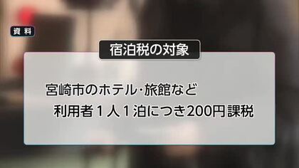 宮崎市の宿泊税　総務大臣が同意　今年7月から200円を課税