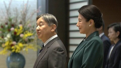 天皇皇后両陛下　水産や園芸などで功績の農林水産祭天皇杯受賞者と懇談