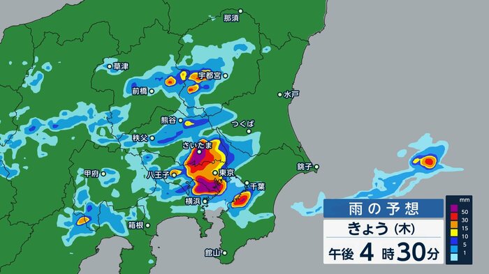 気象庁スーパーコンピューターLFM(メソ気象モデル)より