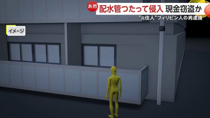 一階を物色していた男（イメージ）