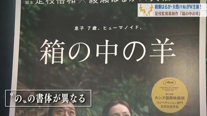映画タイトルの書体をよく見ると…