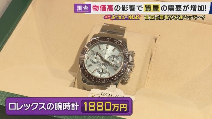「質流れ」になったロレックスの腕時計