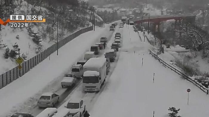 大規模な車両滞留