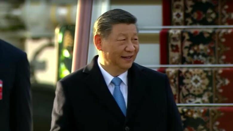 中国の習近平国家主席がモスクワ到着　ロシアのプーチン大統領と会談＆軍事パレード出席へ｜FNNプライムオンライン